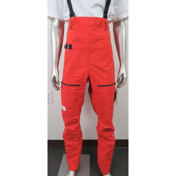 North Face Pumori GTX GORE TEX Waterproof Shell Ski Bibs Women's L Long Auburn - Picture 7 of 7